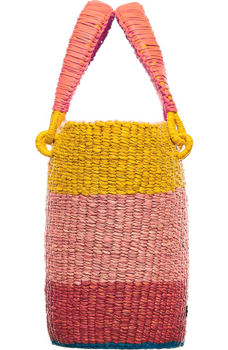 A A K S Tia Raffia Bucket Bag, Alternate, color,