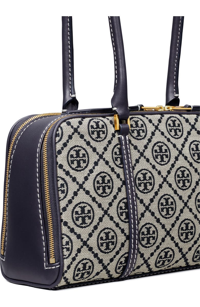 Tory Burch T Monogram Small Marshmallow Leather Satchel, Alternate, color,