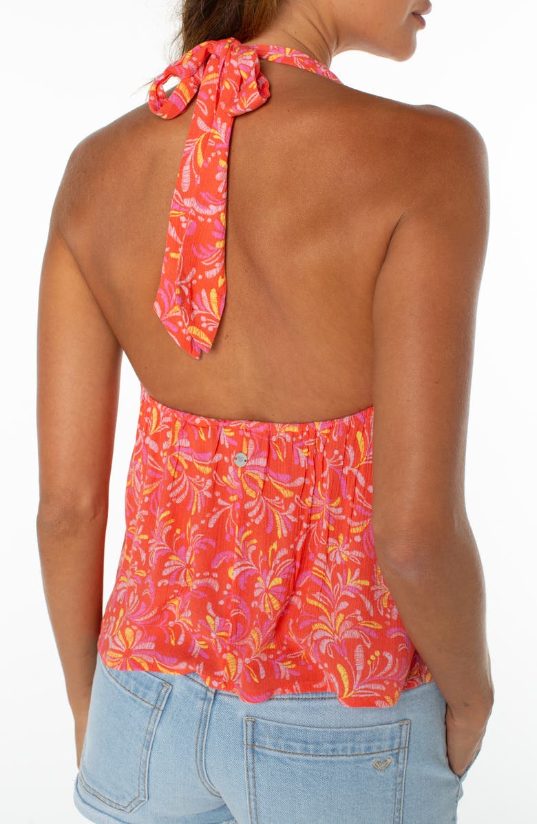 Roxy Fairweather Split Front Halter Top, Alternate, color, 