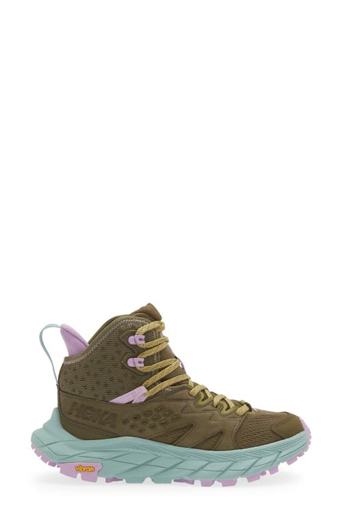 Hoka Anacapa Breeze Aero Mid Breathable Trail Running Shoe In Green