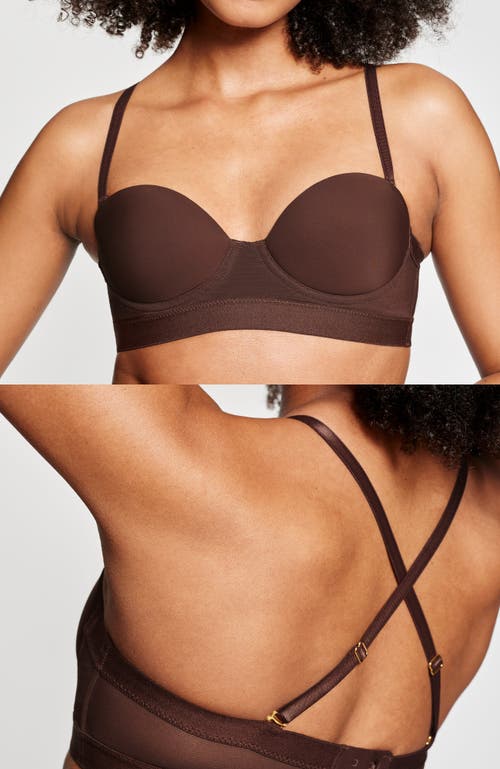 Pepper Mvp Multiway Strapless Bra In Espresso