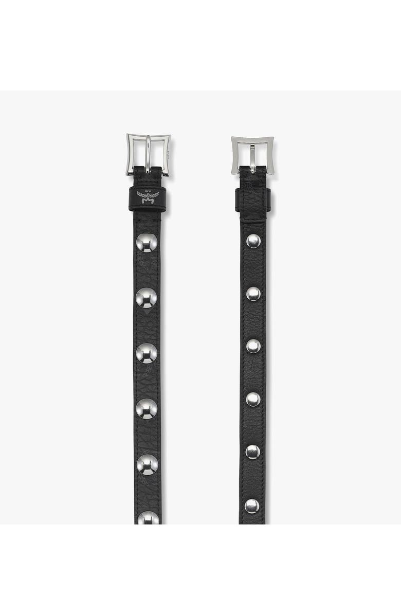 MCM Aren 1" Belt in Galactic Gala Leather, Alternate, color, Black