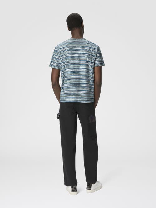 Missoni Flame-zigzag Pattern Crew-neck T-shirt In Multi