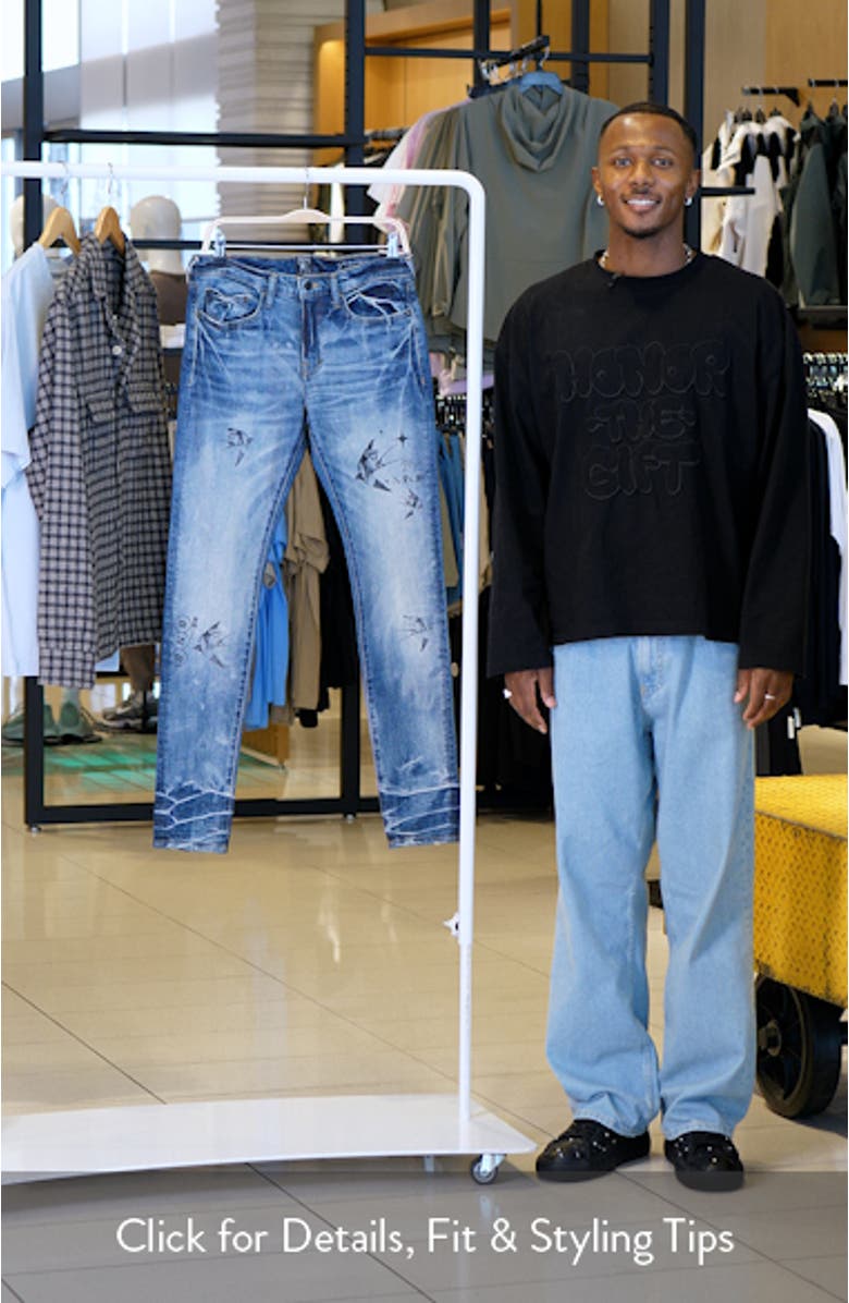 Llewellyn Distressed Skinny Jeans, sales video thumbnail