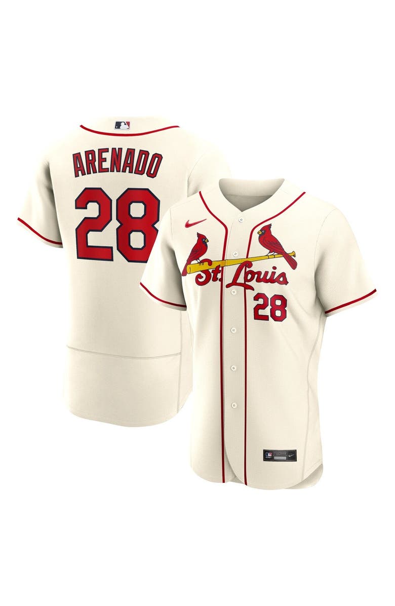 Nike Men's Nike Nolan Arenado Cream St. Louis Cardinals Alternate Authentic Player Jersey, Main, color, 