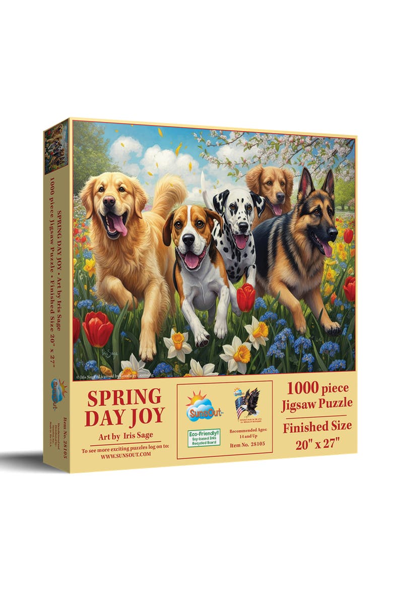 Spring Day Joy 1000 piece Jigsaw Puzzle for Adults, Main, color, Multicolor