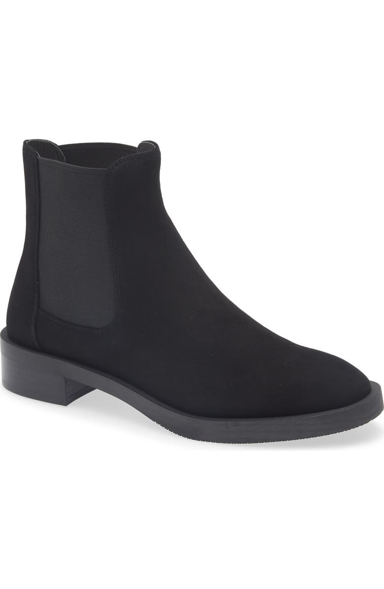 Stuart Weitzman Sondra Chelsea Bootie, Main, color, Black Suede