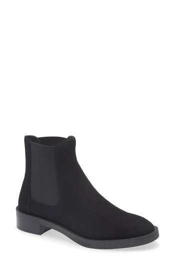 Stuart Weitzman Woman Ankle Boots Black Size 7.5 Leather In Black