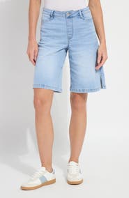 Lysse Lennon Denim Pull-On Bermuda Shorts