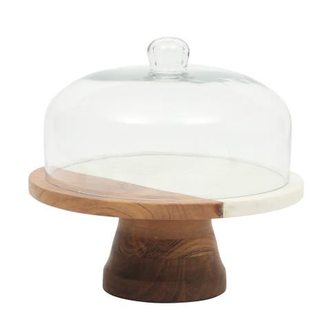 Ridgehaven 2-Piece Cake Stand with Glass Lid