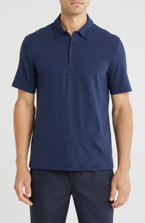 Stripe Cotton Slub Polo