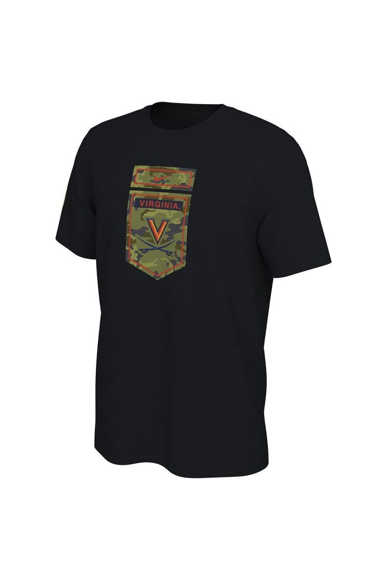 Men's Nike Black Virginia Cavaliers Veterans Camo T-Shirt, Alternate, color, Black