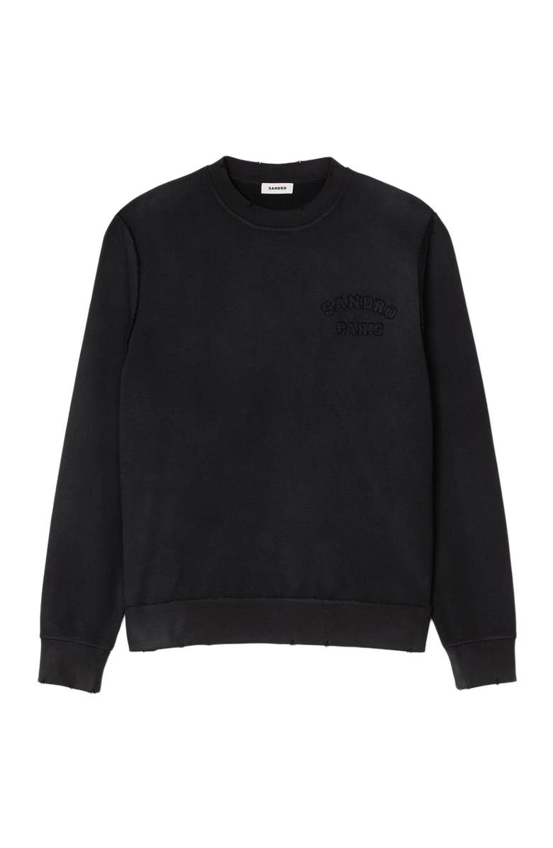 SANDRO Patch sweatshirt, Alternate, color,