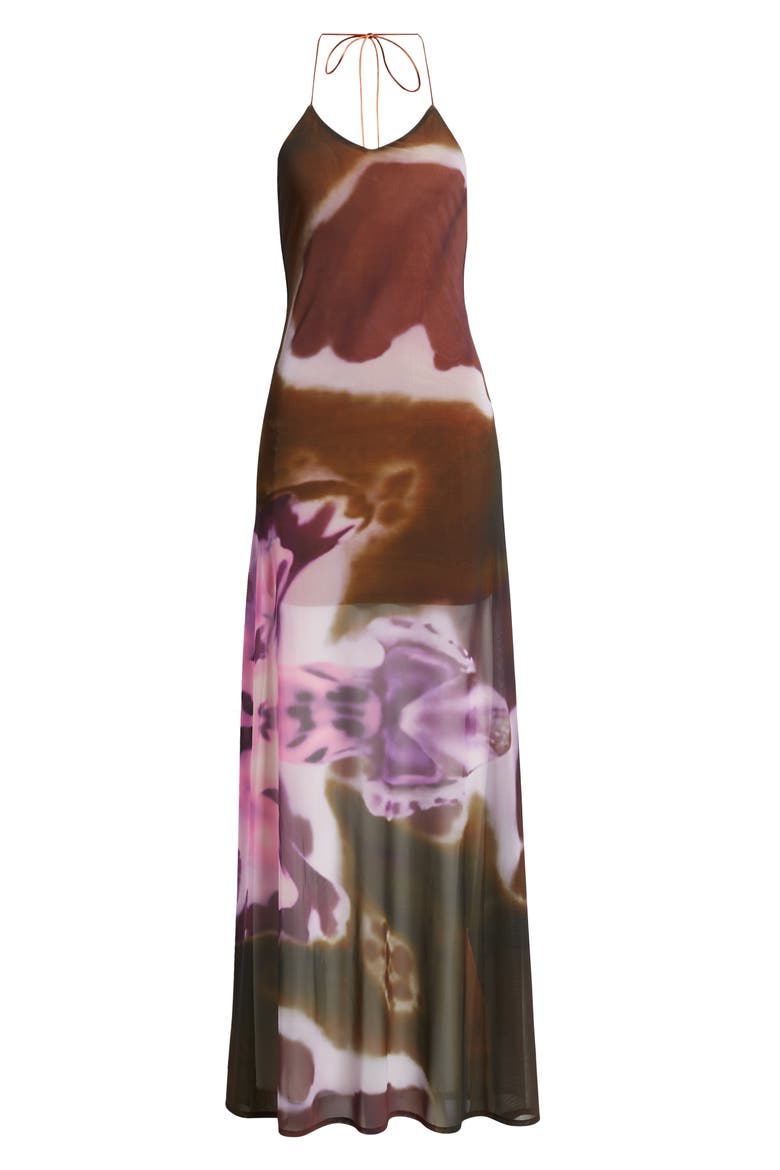 Balita Mesh Maxi Dress, Alternate, color, MOKA