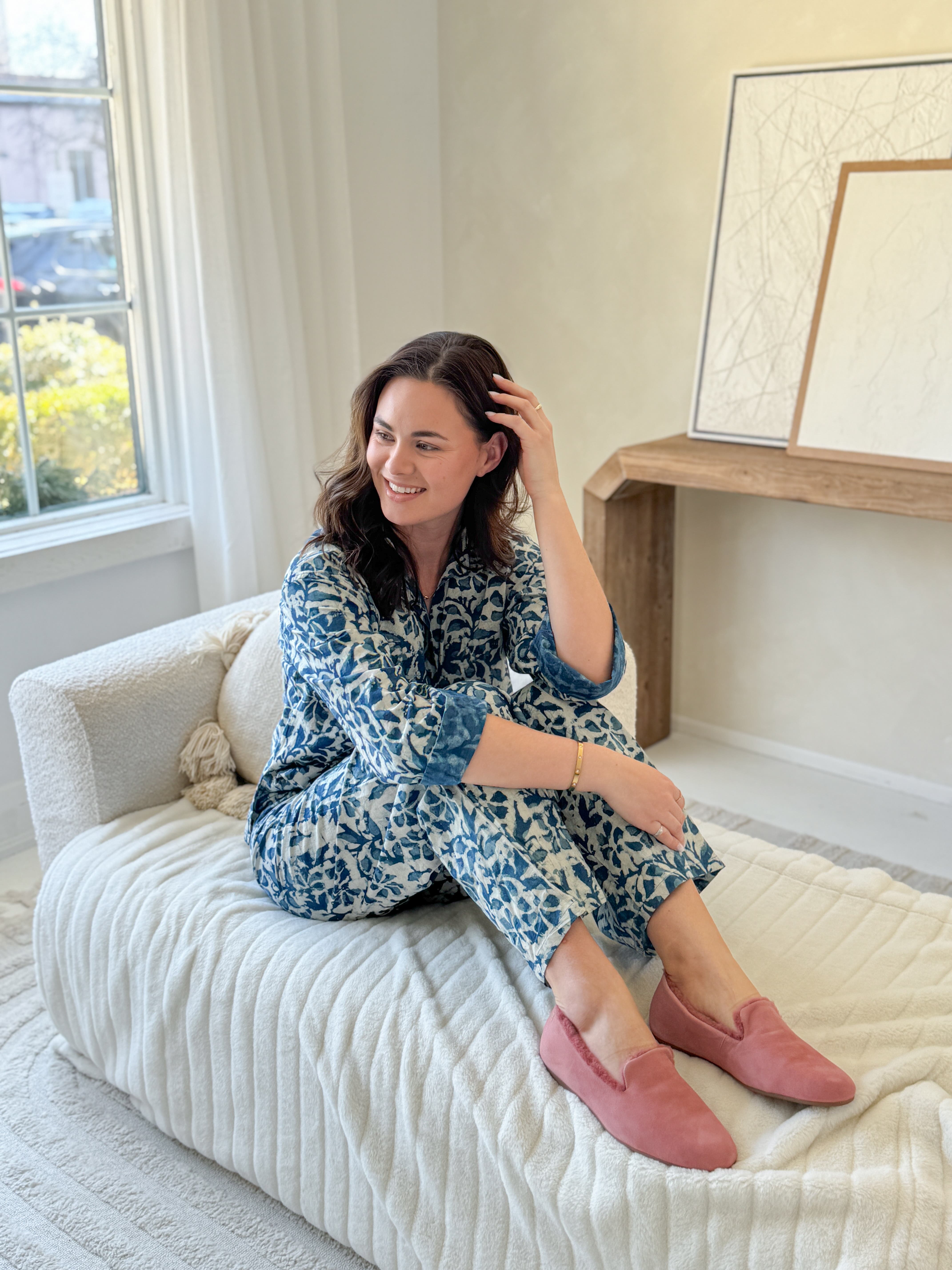 Mave & Chez The Audrey - Arch Support 100% Genuine Shearling, Alternate, color, Rosy Pink