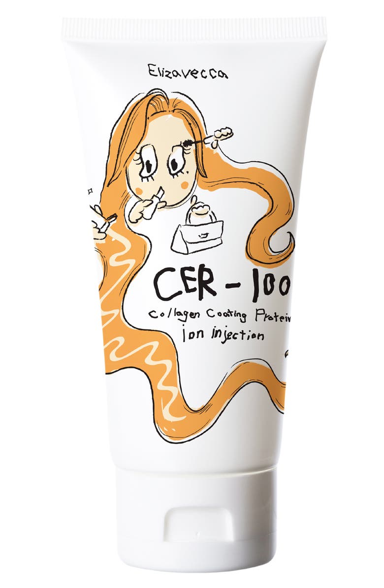 Elizavecca CER-100 Collagen Coating Protein Ion Injection Hair Treatment, Main, color, White Multi