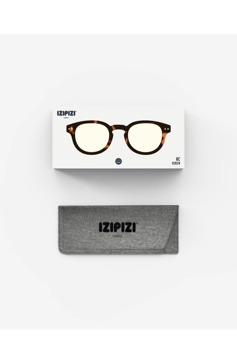 IZIPIZI #C 49mm Square Screen Glasses, Alternate, color, Tortoise