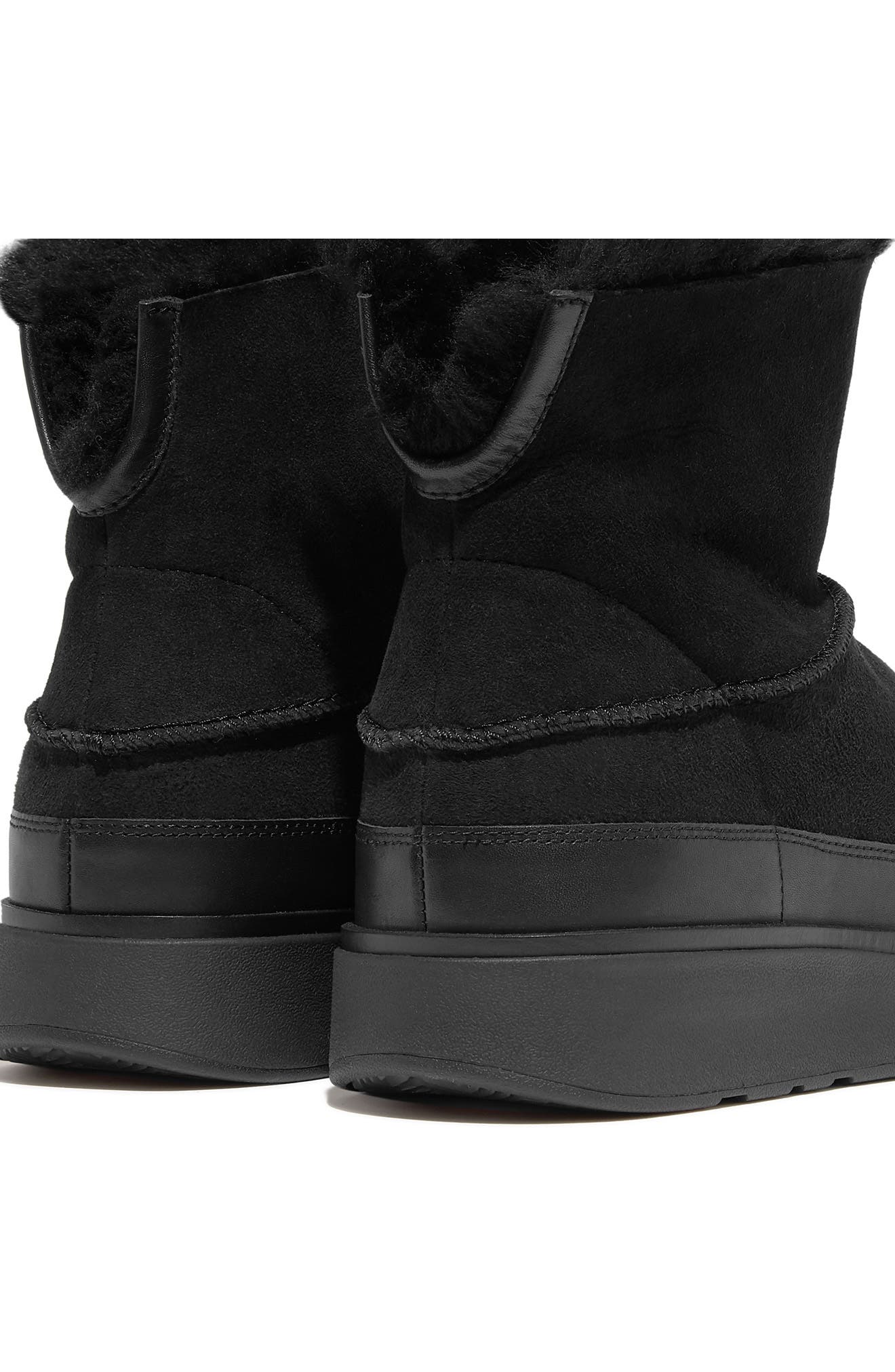 Gen-FF Genuine Shearling Boot, Alternate, color, ALL BLACK