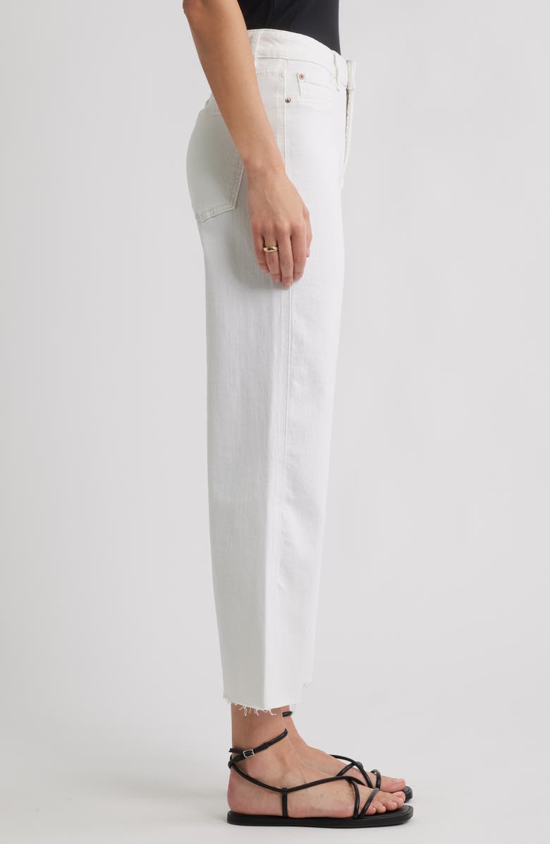 WARP+WEFT ICN High Waist Crop Wide Leg Jeans, Alternate, color, Optic