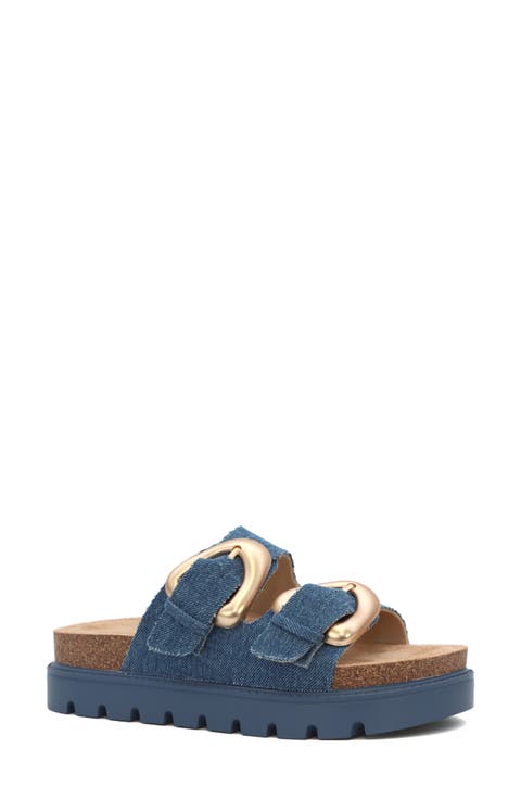 Carissa Buckle Slide Sandal (Women)