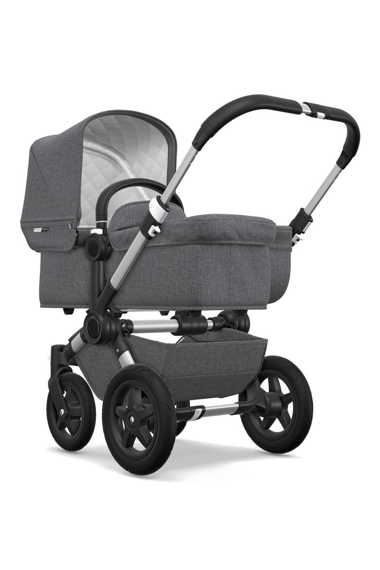 Donkey2 Classic Mono Complete Stroller with Bassinet, Alternate, color, GREY MELANGE/ ALUMINUM