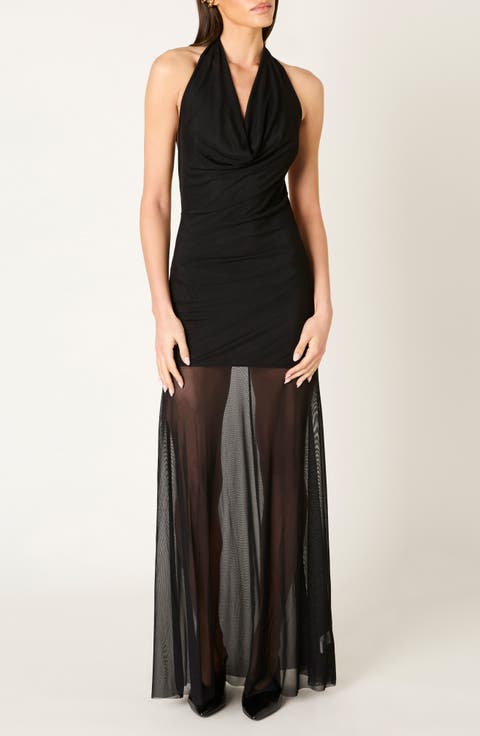 Gild Maxi Halter Dress