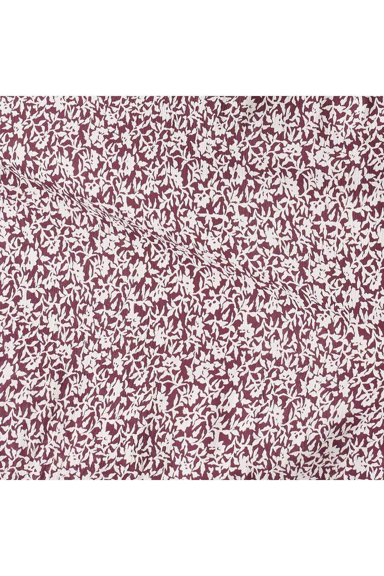 Dana Shirred Dress, Alternate, color, Maroon / White