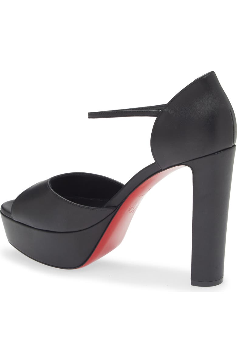 Christian Louboutin Sandaloo Platform Sandal, Alternate, color, Black