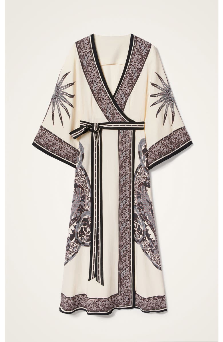 La DoubleJ The Wrap Dress, Alternate, color, Cobra Placée Grey