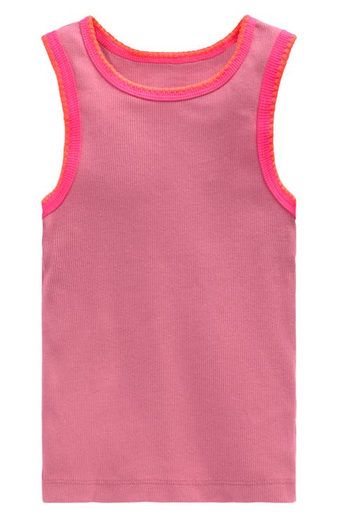 Kids' Contrast Trim Rib Tank (Toddler, Little Kid & Big Kid)