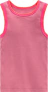 Mini Boden Kids' Contrast Trim Rib Tank
