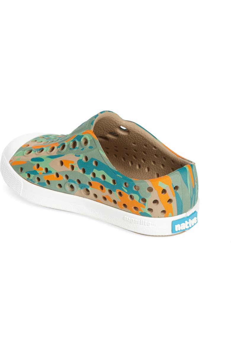 Native Shoes Jefferson Water Friendly Perforated Slip-On, Alternate, color, Flxtn/Shlwht/Cityeucamo