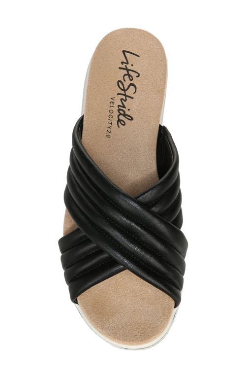 LIFESTRIDE LIFESTRIDE PANAMA CROSS STRAP SLIDE SANDAL