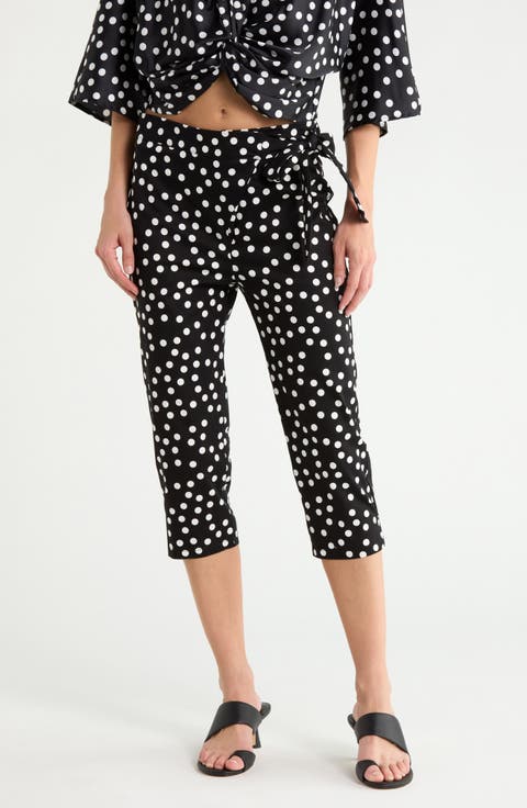Polka Dot Capri Pants