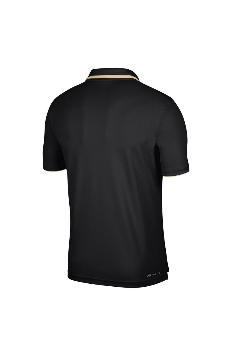 Nike Men's Nike Black Purdue Boilermakers Wordmark Performance Polo, Alternate, color,