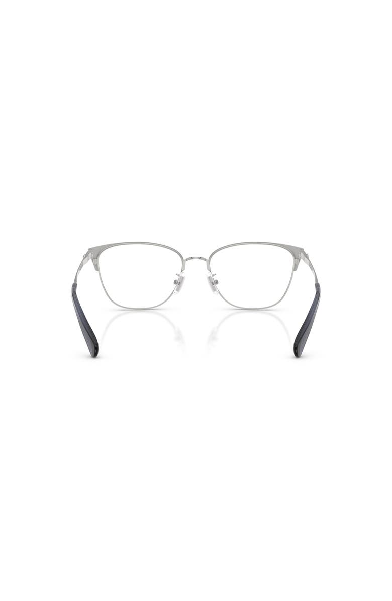 COACH 54mm Cat Eye optical glasses, Alternate, color, Silver
