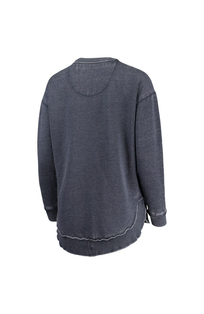 PRESSBOX Women's Pressbox Navy Virginia Cavaliers Vintage Wash Pullover Sweatshirt, Alternate, color, 