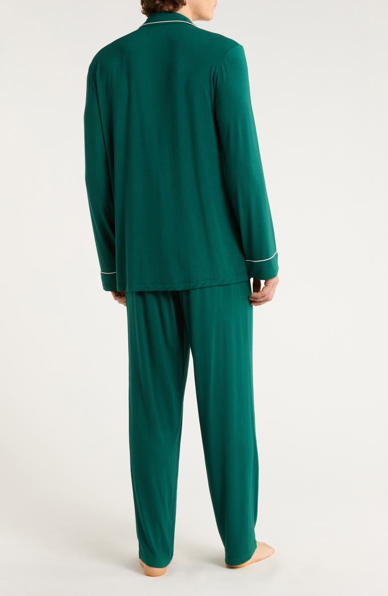Nordstrom Moonlight Eco Pajamas, Alternate, color, Green Garnet