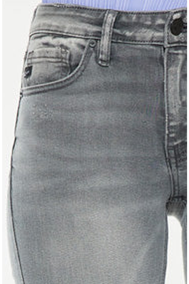 Heidi Mid Rise Flare Jeans, Alternate, color, Light Gray