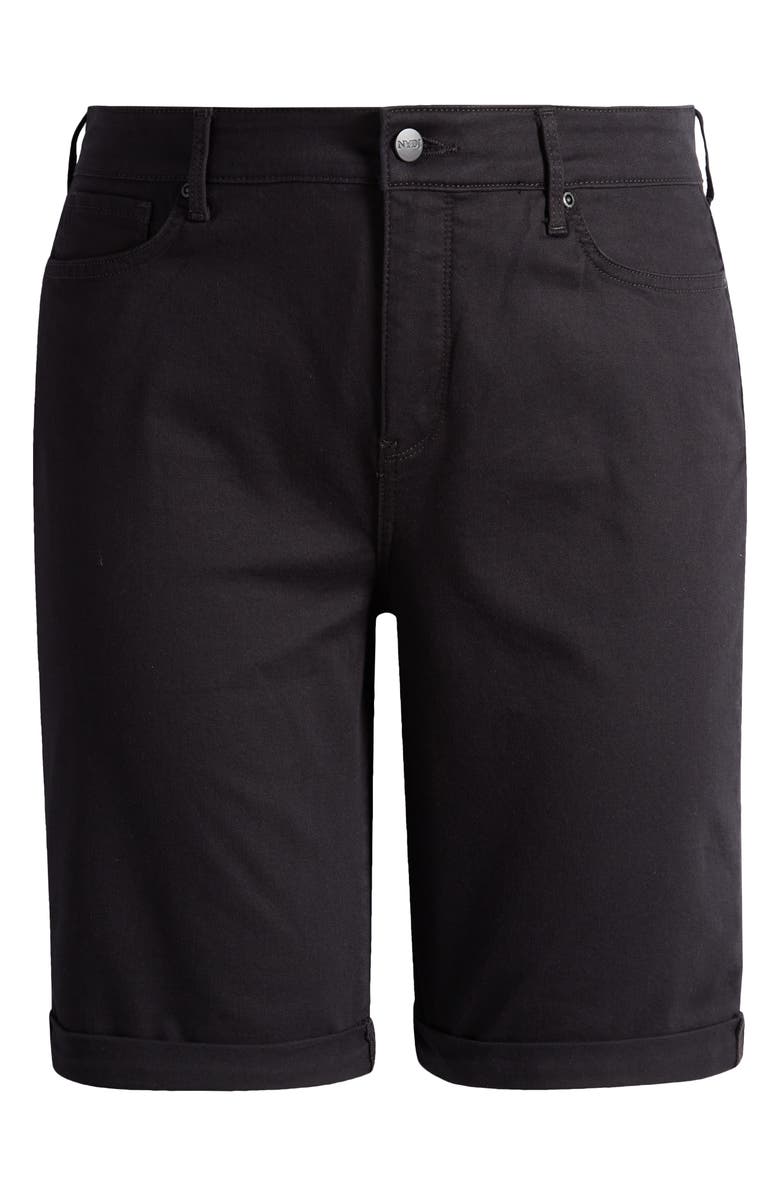 NYDJ Briella Cuffed Bermuda Shorts, Alternate, color, Black