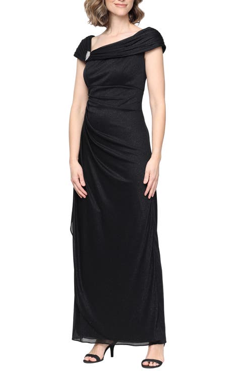 blue couture dress Andrea & Leo A1406 Floral Tea Length Gown 4 Color:Red/Nude line gown Yellow Dresses Effortlessly chic in every