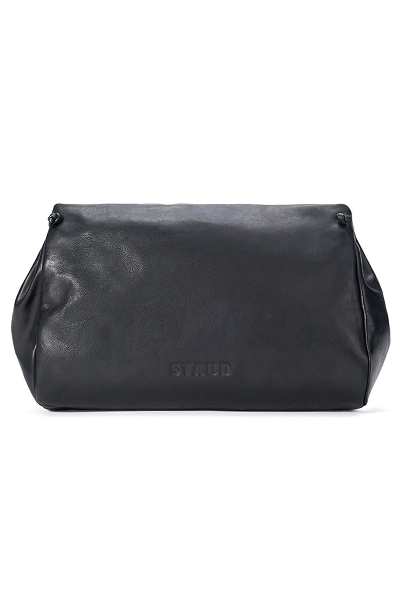 Cy Convertible Leather Bag, Alternate, color, BLACK