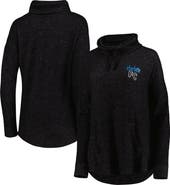 BOXERCRAFT Women's Heathered Black Charlotte FC Cuddle Tri-Blend Pullover Sweatshirt