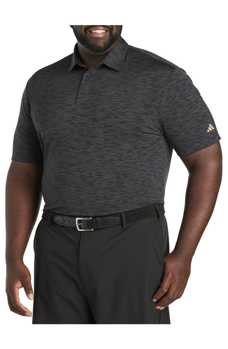 adidas Spacedye Golf Polo Shirt, Main, color, Black