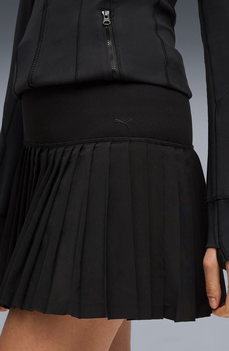 PUMA x Guizio Pleated Skirt, Alternate, color, Puma Black