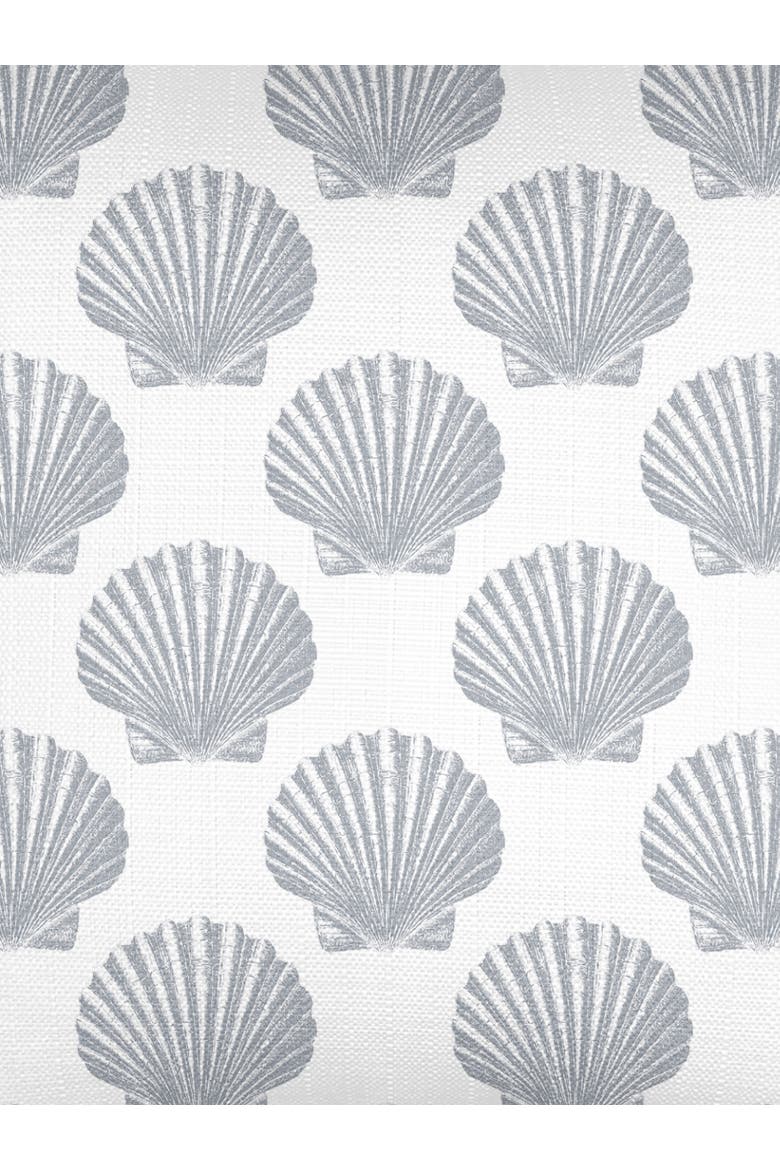 Vintage Shell Linen Pillow Sham, Alternate, color, Grey