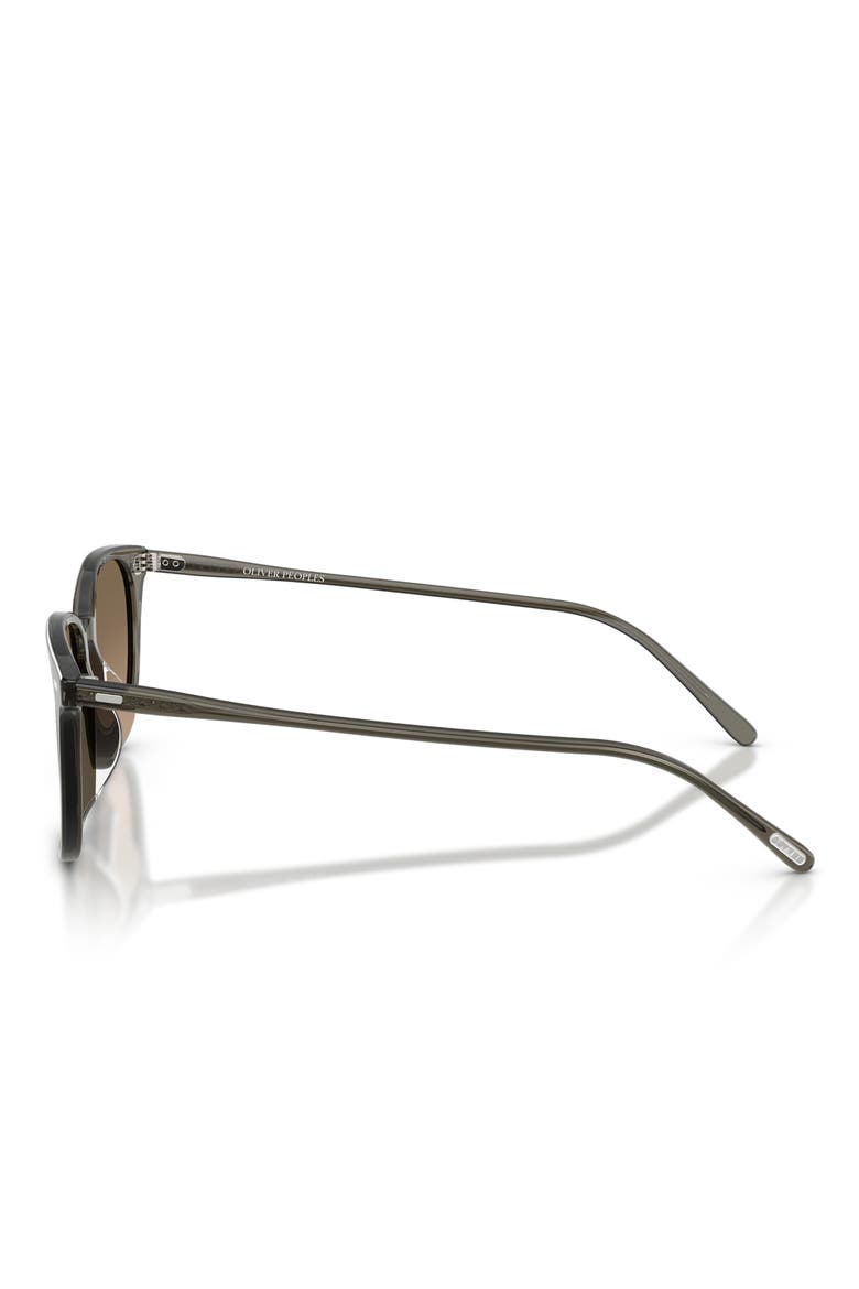 52mm Laedin Polarized Square Sunglasses, Alternate, color, INKWELL / SANDSTONE