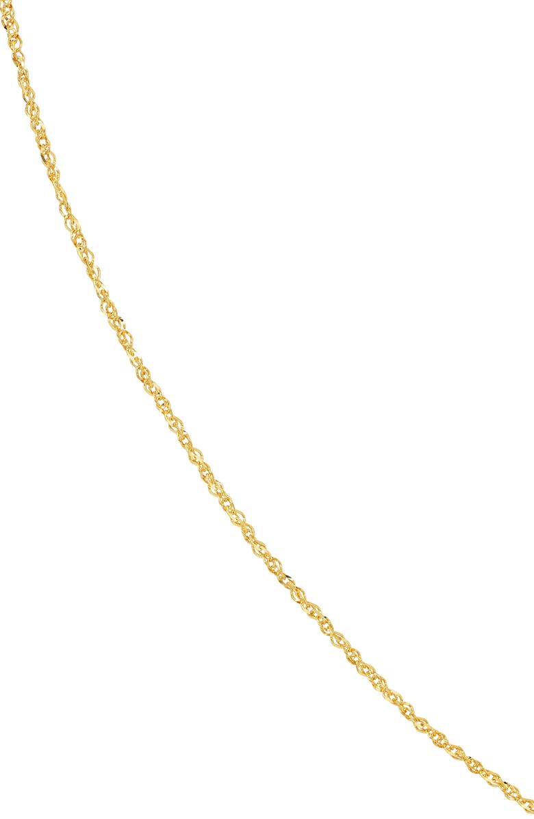 HAWLEY ST 14K Yellow Gold Singapore Sparkle Chain Necklace, Alternate, color, 