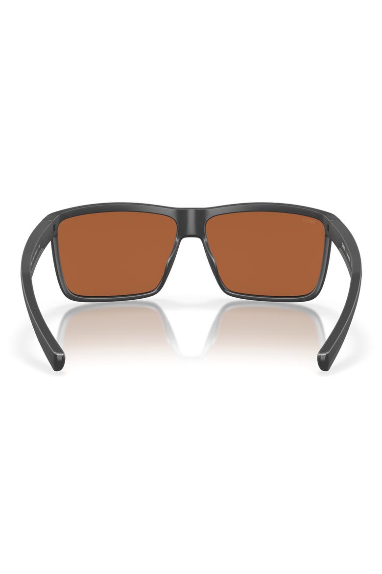 Rinconcito 60mm Polarized Rectangular Sunglasses, Alternate, color, GREEN