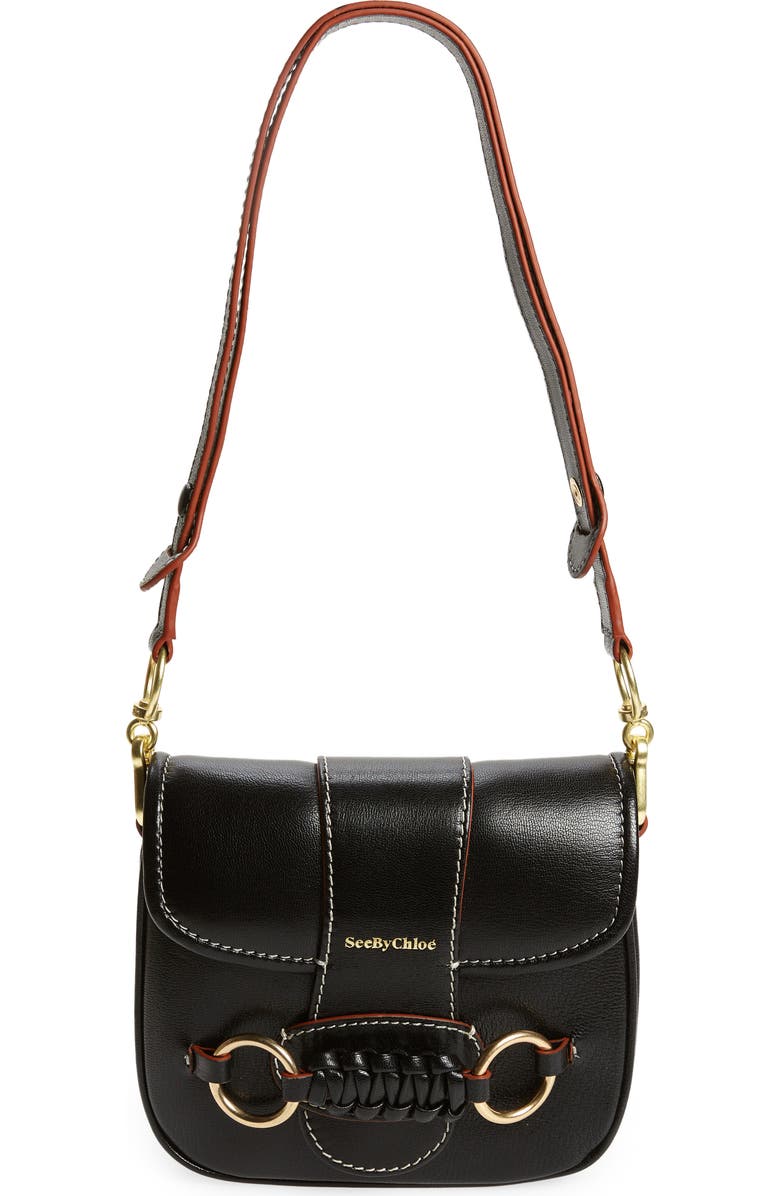 See by Chloé Saddie Leather Shoulder Bag, Main, color,